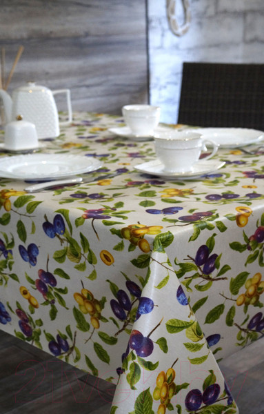 Изображение товара Скатерть Stolima Горница 1002 Сливовый (220x140)