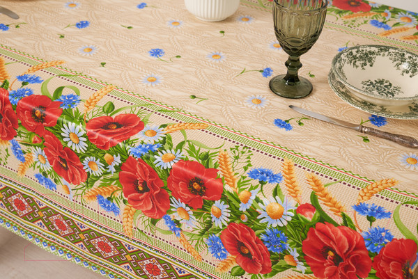 Изображение товара Скатерть Stolima Горница 1005 Полевой (220x140)