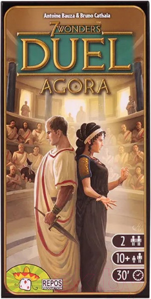 Изображение товара Дополнение к настольной игре Asmodee 7 чудес Дуэль. Агора. Рус. / БП-00004489