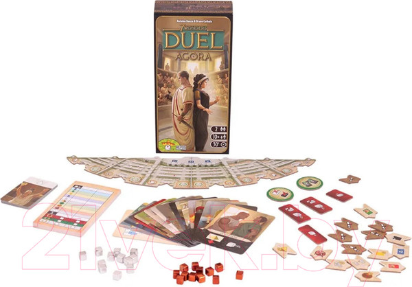 Изображение товара Дополнение к настольной игре Asmodee 7 чудес Дуэль. Агора. Рус. / БП-00004489