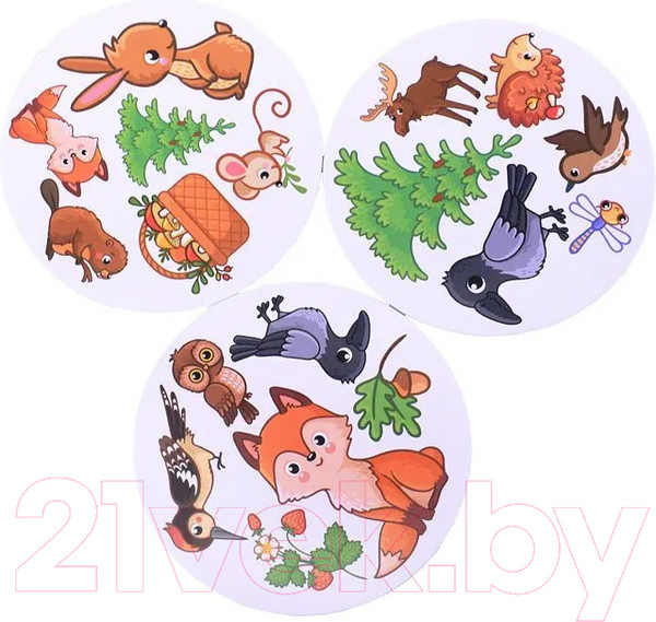 Изображение товара Настольная игра Нескучные игры Дубль Детский 2 в 1. В деревне. В лесу / 8618