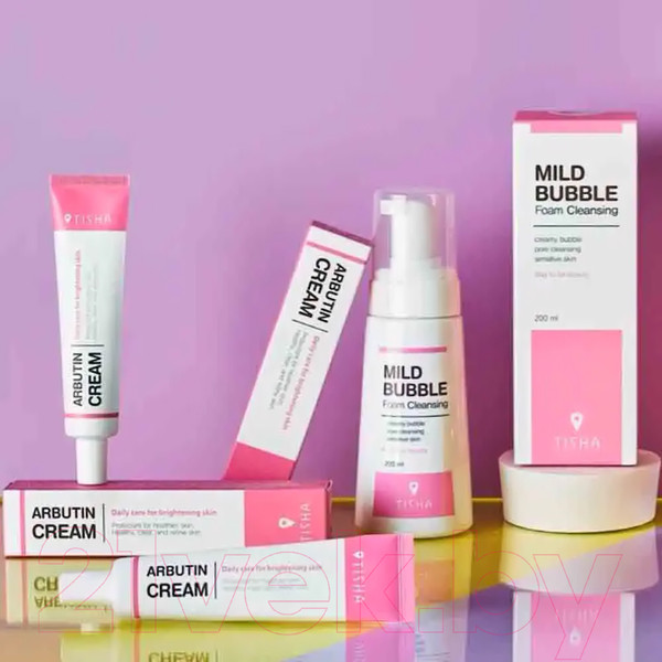 Изображение товара Крем для лица Tisha Разглаживающий с арбутином (40г)