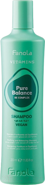 Изображение товара Шампунь для волос Fanola Vitamins Pure Balance Очищающий и балансирующий (350мл)