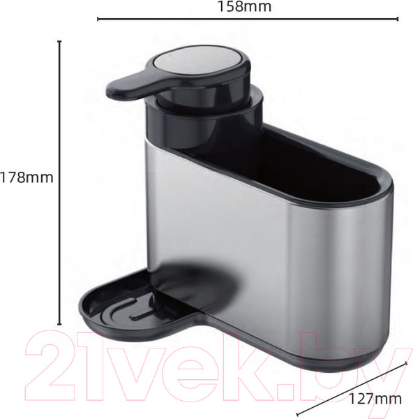 Изображение товара Подставка для моющего средства и губок Primanova D-80007