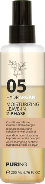 Изображение товара Кондиционер для волос Puring 05 Hydrargan Moisturizing Leave In 2 Phase Несмываемый (200мл)