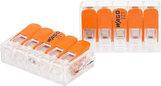 Изображение товара Набор клемм Wago 07-5165-05 (5шт)