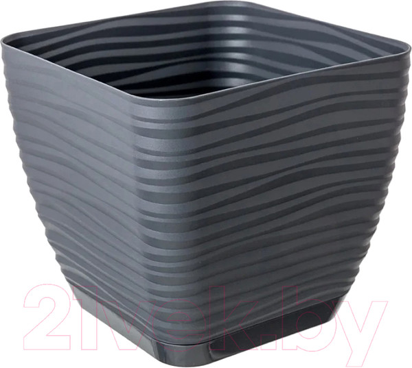 Изображение товара Кашпо Formplastic Sahara Petit Квадрат / FP-3640-014 (антрацит)