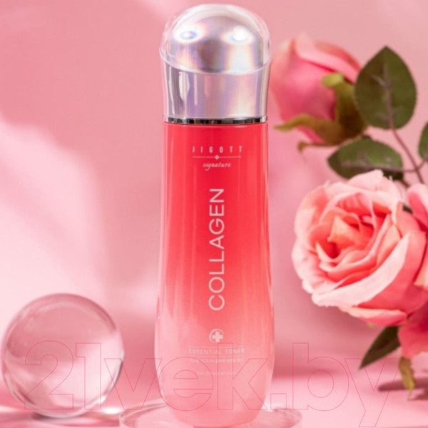 Изображение товара Набор косметики для лица Jigott Signature Collagen Тонер+Эмульсия+Крем (150мл+50мл+150мл+30мл+50мл)