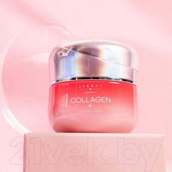 Изображение товара Набор косметики для лица Jigott Signature Collagen Тонер+Эмульсия+Крем (150мл+50мл+150мл+30мл+50мл)