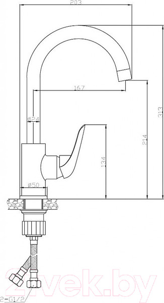Изображение товара Смеситель Esko Cairo CI 519