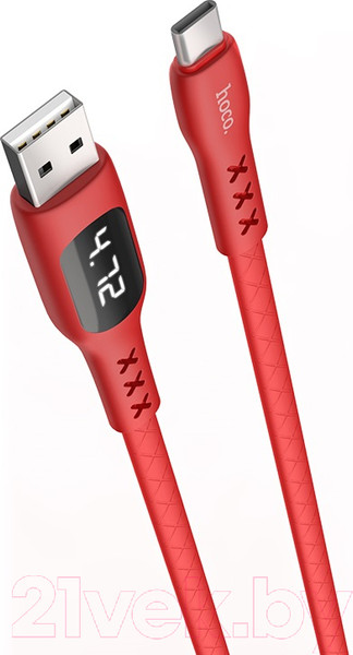 Изображение товара Кабель Hoco S6 Type-C (1.2м, красный)