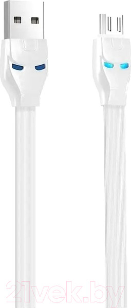 Изображение товара Кабель Hoco U14 AM-microBM (1.2м, белый)