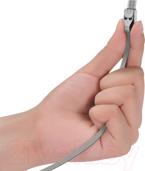 Изображение товара Кабель Hoco U14 AM-microBM (1.2м, серый)