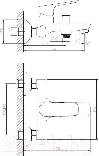 Изображение товара Смеситель Esko Delhi DL 54 GRF