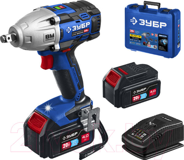 Изображение товара Аккумуляторный гайковерт Зубр GB-500-42