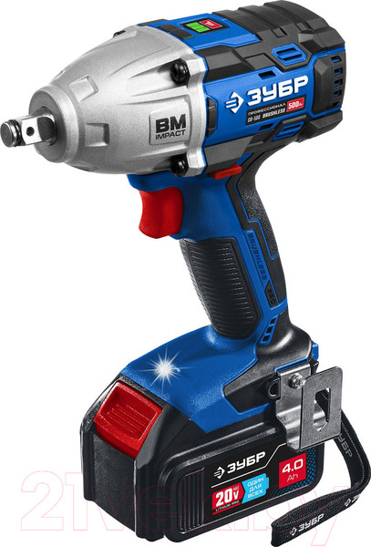 Изображение товара Аккумуляторный гайковерт Зубр GB-500-42