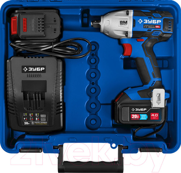 Изображение товара Аккумуляторный гайковерт Зубр GB-500-42