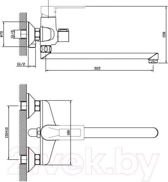 Изображение товара Смеситель Esko Belgrade BD 31