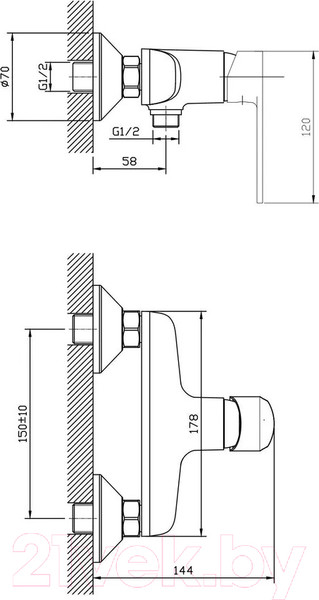 Изображение товара Смеситель Esko Belgrade BD 80