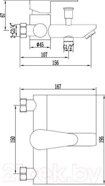 Изображение товара Смеситель Esko Orlando OL 54