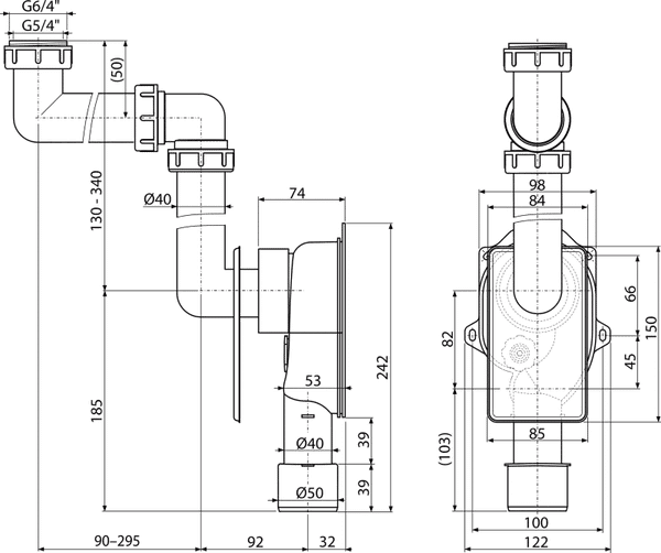 Изображение товара Сифон Alcadrain A873