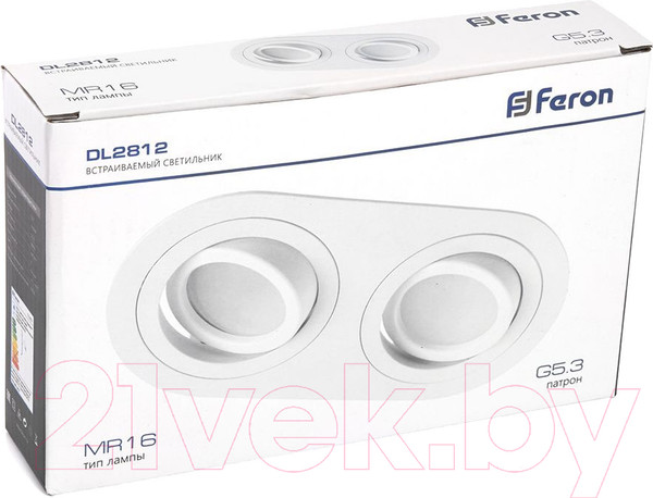 Изображение товара Точечный светильник Feron MR16 G5.3 DL2812 / 48460