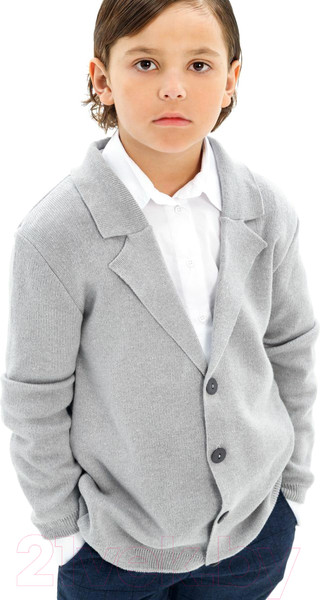 Изображение товара Пиджак детский Amarobaby Pure Love School / AB-OD23-PLS30/11-140 (р.140, серый)