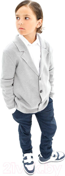 Изображение товара Пиджак детский Amarobaby Pure Love School / AB-OD23-PLS30/11-140 (р.140, серый)