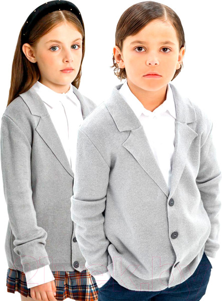 Изображение товара Пиджак детский Amarobaby Pure Love School / AB-OD23-PLS30/11-140 (р.140, серый)