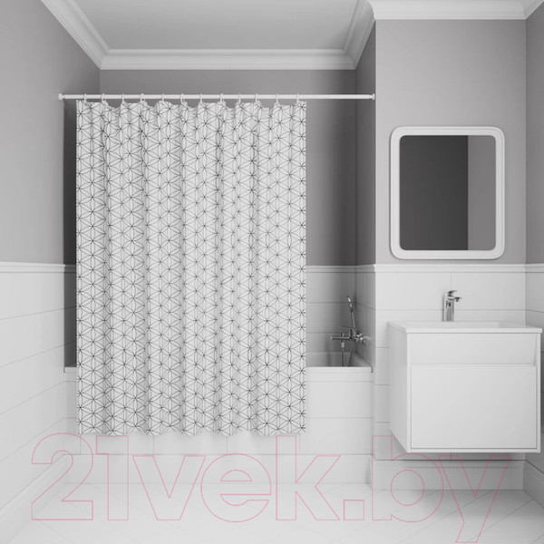 Изображение товара Шторка-занавеска для ванны IDDIS Basic BB04P18i11