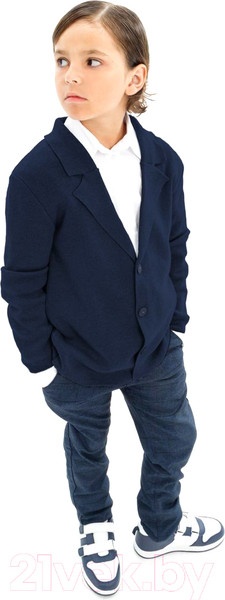 Изображение товара Пиджак детский Amarobaby Pure Love School / AB-OD23-PLS30/20-140 (р.140, синий)
