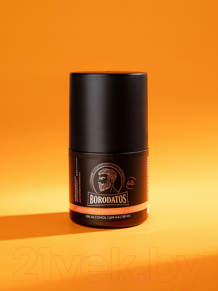 Изображение товара Антиперспирант шариковый Borodatos Мандарин Бергамот Амбра Парфюмированный (50мл)