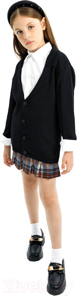 Изображение товара Пиджак детский Amarobaby Pure Love School / AB-OD23-PLS30/09-146 (р.146, черный)