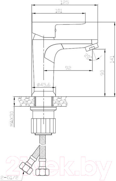 Изображение товара Смеситель Voda Snow SW 26 TW