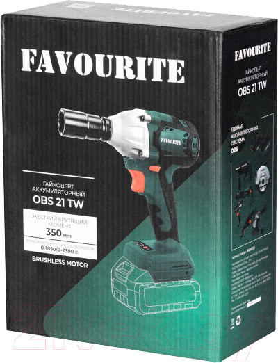 Изображение товара Аккумуляторный гайковерт Favourite OBS 21 TW