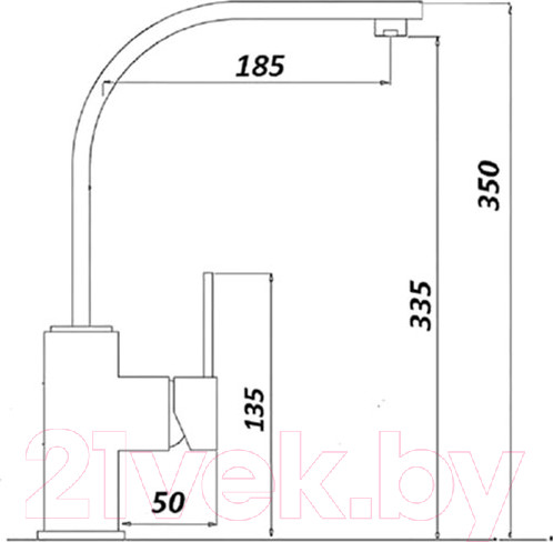 Изображение товара Смеситель Wisent WP49-098-6-U