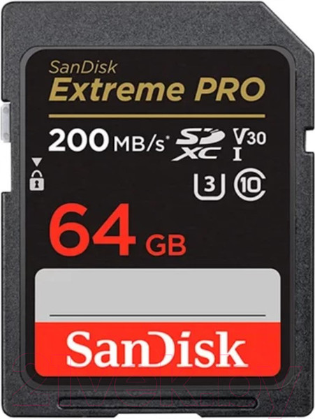 Изображение товара Карта памяти SanDisk Extreme PRO SDXC 64GB (SDSDXXU-064G-GN4IN)