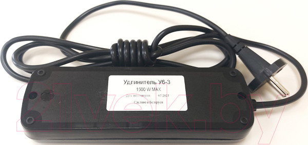 Изображение товара Удлинитель Тифлос У6-3 (3м, черный)