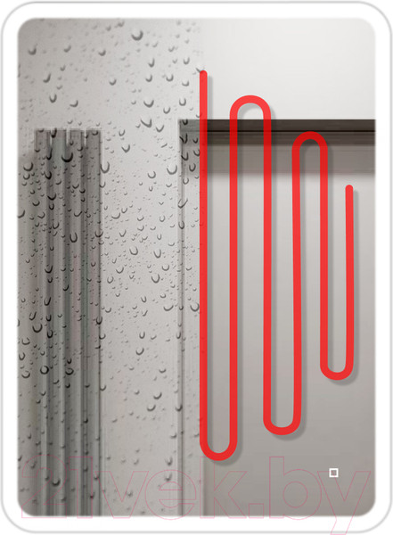 Изображение товара Зеркало Emze Led Front 60x80 / LED.FRONT.60.80.AF.4K (c подсветкой, с функцией антизапотеванием)