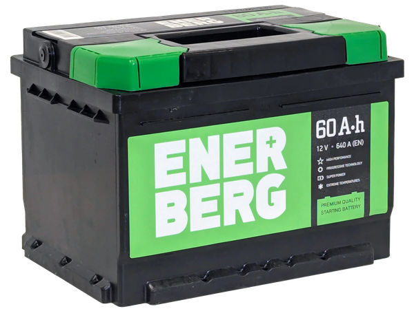 Изображение товара Автомобильный аккумулятор Enerberg 6СТ-60VLR 640A R+ (60 А/ч)