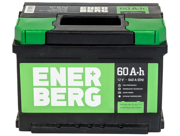 Изображение товара Автомобильный аккумулятор Enerberg 6СТ-60VLR 640A R+ (60 А/ч)