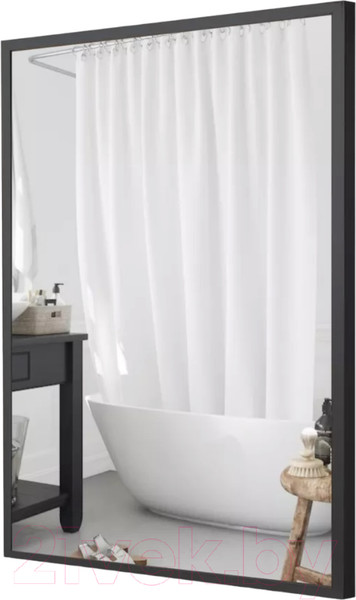 Изображение товара Зеркало Emze Line 80x90 / LINE.80.90.CHE (черный)