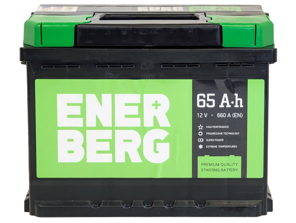 Изображение товара Автомобильный аккумулятор Enerberg 6СТ-65VLR 660A R+ (65 А/ч)