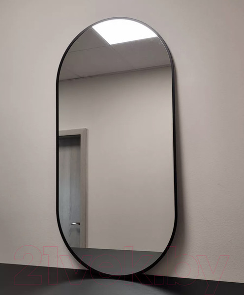 Изображение товара Зеркало Emze 50x100 / UV.50.100.CHE (черный с УФ-окантовкой)