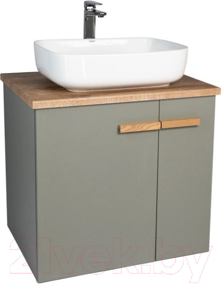 Изображение товара Тумба под умывальник Viant Мюнхен / VMUN60NH-T2STP (хаки)