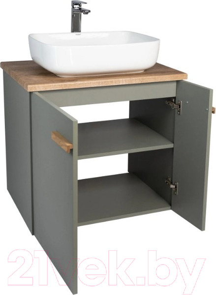 Изображение товара Тумба под умывальник Viant Мюнхен / VMUN70NH-T2STP (хаки)