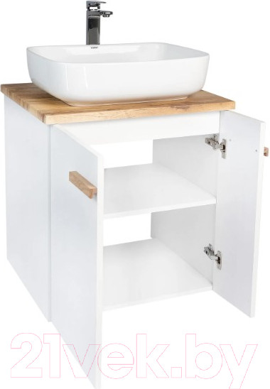 Изображение товара Тумба под умывальник Viant Мюнхен / VMUN70NBEL-T2STP (белый)