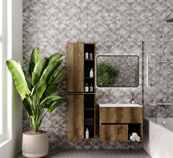 Изображение товара Тумба под умывальник Viant Люксембург Элина 75 / VLUX75ELD-T2YP (дерево)