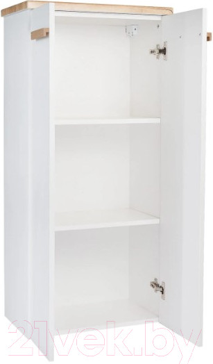 Изображение товара Шкаф-полупенал для ванной Viant Мюнхен / VMUN50BEL-PENP (белый)