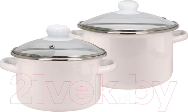 Изображение товара Набор кастрюль Эмаль Бисквит 9С-205